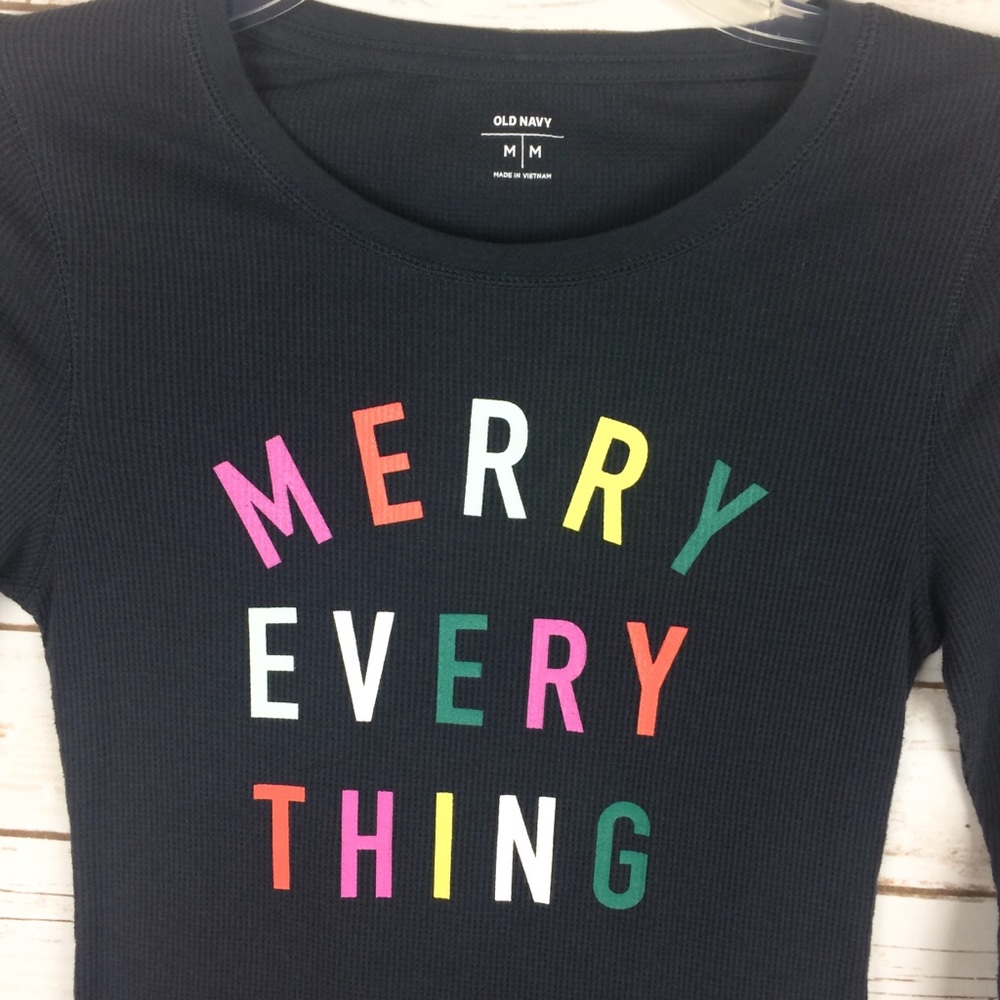 Old Navy gray graphic thermal size medium - Picture 2 of 8